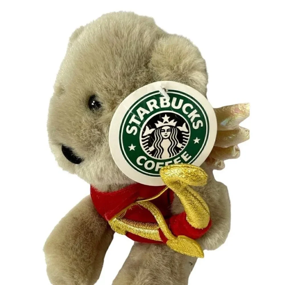 Starbucks Bearista Bear 2001 Cupid 13th Edition Coffee Plush Stuffed Bear 10